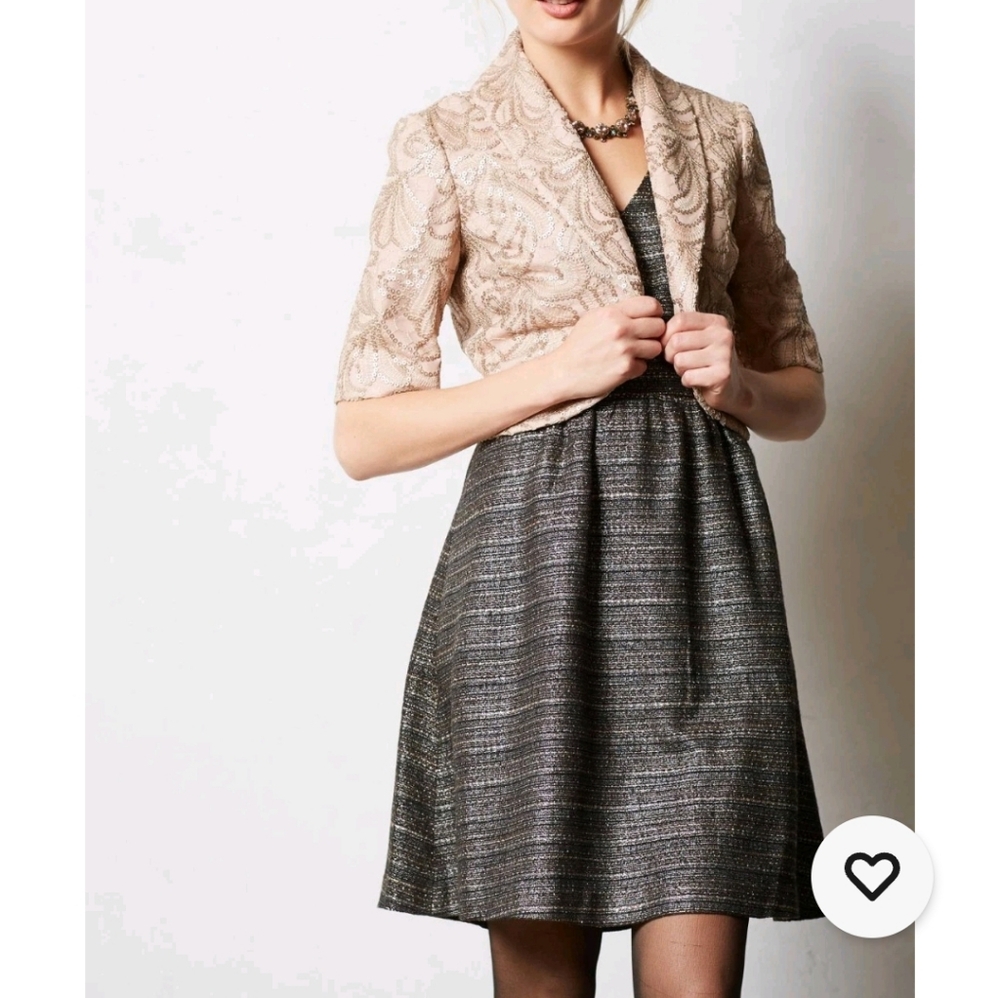 Anthropologie Glissade Dress By Moulinette Soeurs Size 4 - Picture 4 of 13